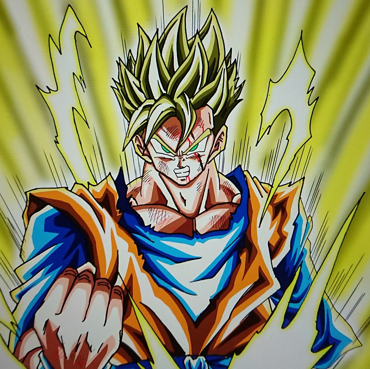 未来悟飯を描いてみた。頭よくわからん。#ドラゴンボール 未来悟飯を描いてみた。頭よくわからん。#ドラゴンボール