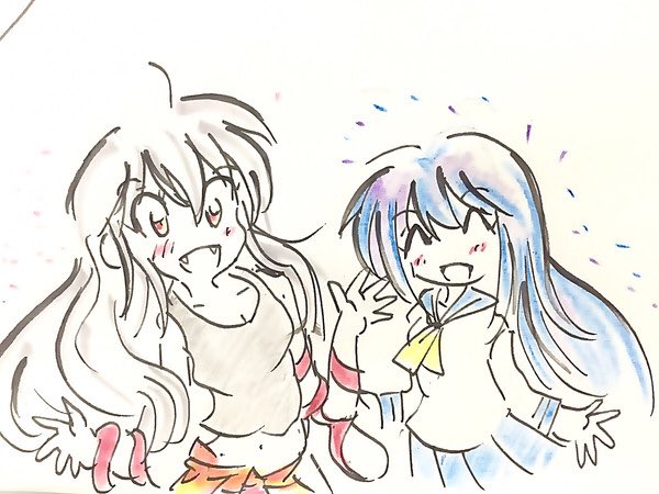 #ゆゆ式版深夜の真剣お絵描き60分一本勝負まんがタイムきららミラクより、うらら迷路帖、がんくつ荘の不夜城さん、城下町のダ #ゆゆ式版深夜の真剣お絵描き60分一本勝負まんがタイムきららミラクより、うらら迷路帖、がんくつ荘の不夜城さん、城下町のダ