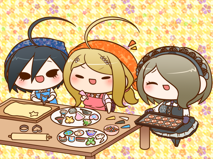ダンガンロンパV3:赤松楓+最原終一+東条斬美クッキー作りお題「料理を作ってる最原と赤松と東条」リクエストありがとうござ ダンガンロンパV3:赤松楓+最原終一+東条斬美クッキー作りお題「料理を作ってる最原と赤松と東条」リクエストありがとうござ