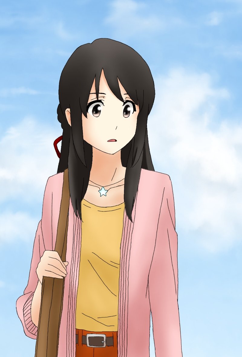 あっ...瀧くん...っていう感じの三葉を描きました。 #君の名は #宮水三葉 #三葉 あっ...瀧くん...っていう感じの三葉を描きました。 #君の名は #宮水三葉 #三葉