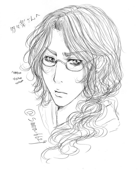 #リプきたキャラの顔だけ描く【】さんより、バチカン奇跡調査官のローレン。いつも無表情なローレンばかり描いているので、ちょ #リプきたキャラの顔だけ描く【】さんより、バチカン奇跡調査官のローレン。いつも無表情なローレンばかり描いているので、ちょ