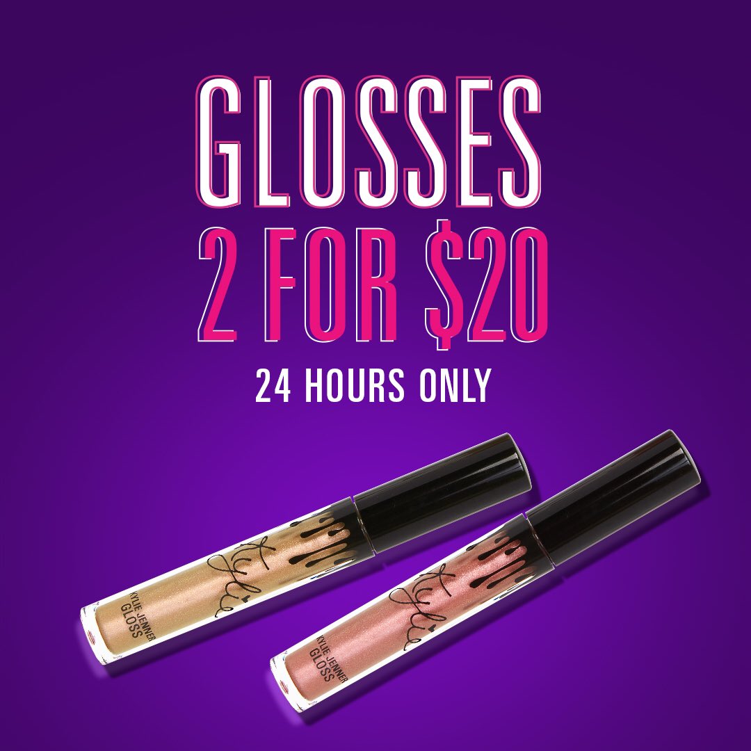 Get 2 glosses for $20 for 24 hours only! https://t.co/bDaiohhXCV https://t.co/715V9fuLkZ