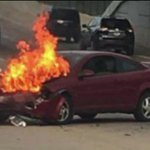 Driver left with no vehicle after accident on Friday the 13th