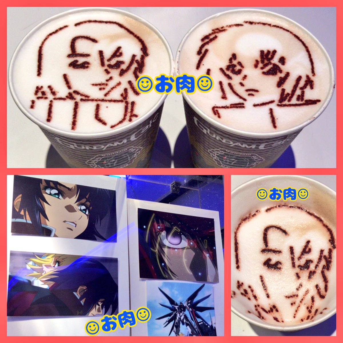 今日はガンダムカフェからのCoCo壱テイクアウト〜☆飲んだフレーバーラテは勿論アスキラ!(メニューにカガリ追加して〜)飲 今日はガンダムカフェからのCoCo壱テイクアウト〜☆飲んだフレーバーラテは勿論アスキラ!(メニューにカガリ追加して〜)飲