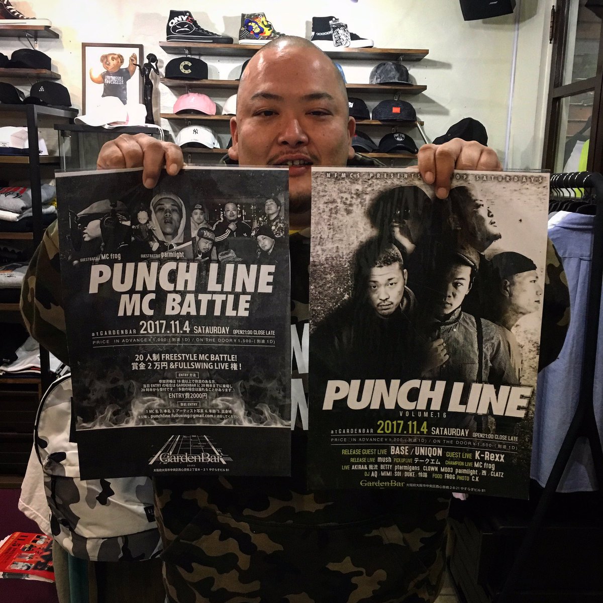 11/4(sat)PUNCH LINE at GARDENN BARFREESTYLE BATTLEも開催されているイベ 11/4(sat)PUNCH LINE at GARDENN BARFREESTYLE BATTLEも開催されているイベ