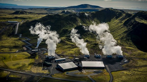 Turning greenhouse gas into stone: First carbon-negative power plant opens