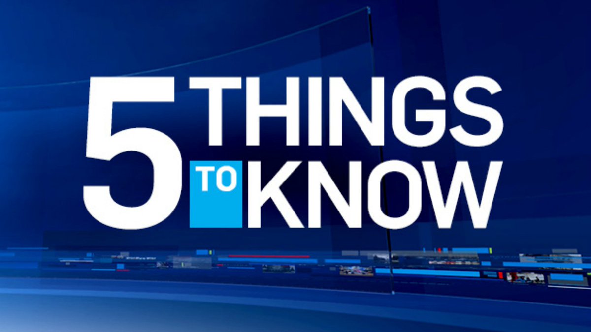 5 things to know on Friday, Oct. 20, 2017