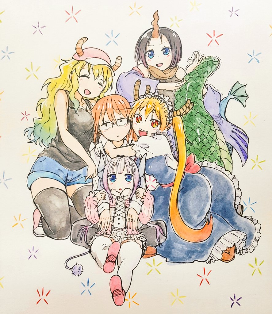 #絵描きさんと繋がりたい #小林さんちのメイドラゴン さぁ!塗るよ!とか言っておいて、今日塗りました笑ちょっと加工して完 #絵描きさんと繋がりたい #小林さんちのメイドラゴン さぁ!塗るよ!とか言っておいて、今日塗りました笑ちょっと加工して完