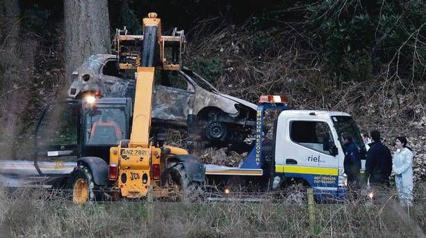 Firefighters saw skull and bones in car where dead men lay burning - murder trial hears