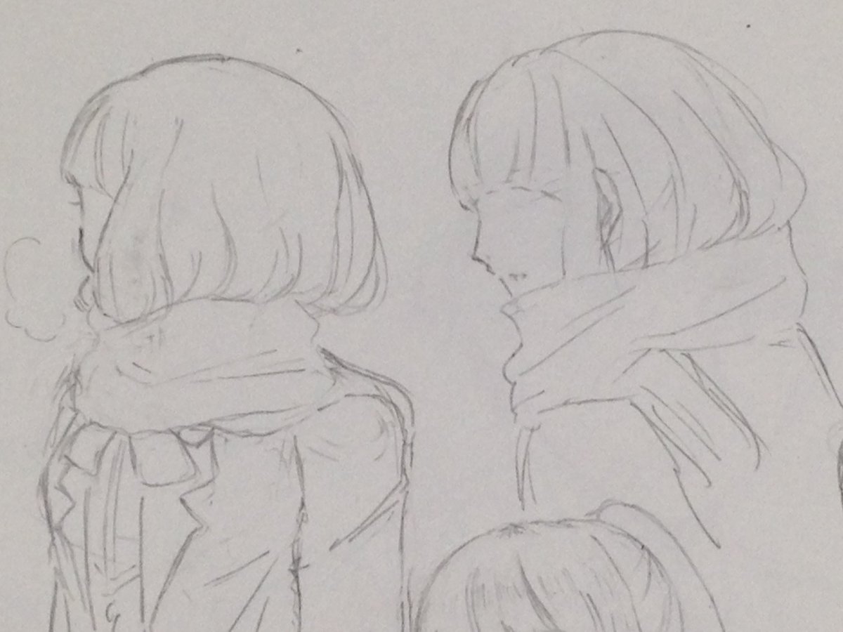 冬 (模写) #ワタモテ #watamote 冬 (模写) #ワタモテ #watamote