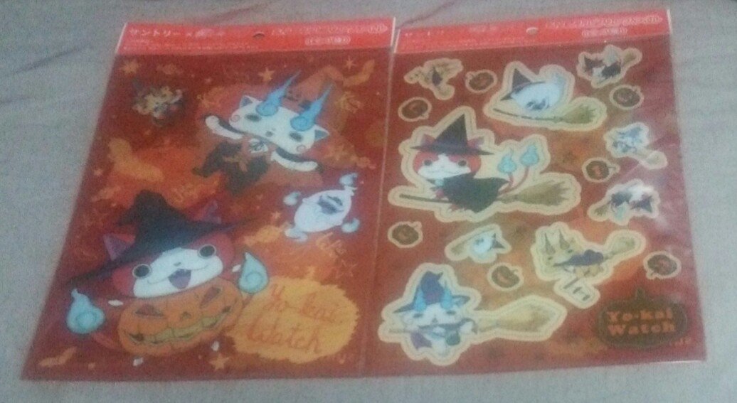 サントリーの飲み物を買うと貰える妖怪ウォッチのクリアファイルズラー😄✨🎶✨🎶🙌ハロウィン姿のコマ兄弟やジバニャンウィスパ サントリーの飲み物を買うと貰える妖怪ウォッチのクリアファイルズラー😄✨🎶✨🎶🙌ハロウィン姿のコマ兄弟やジバニャンウィスパ