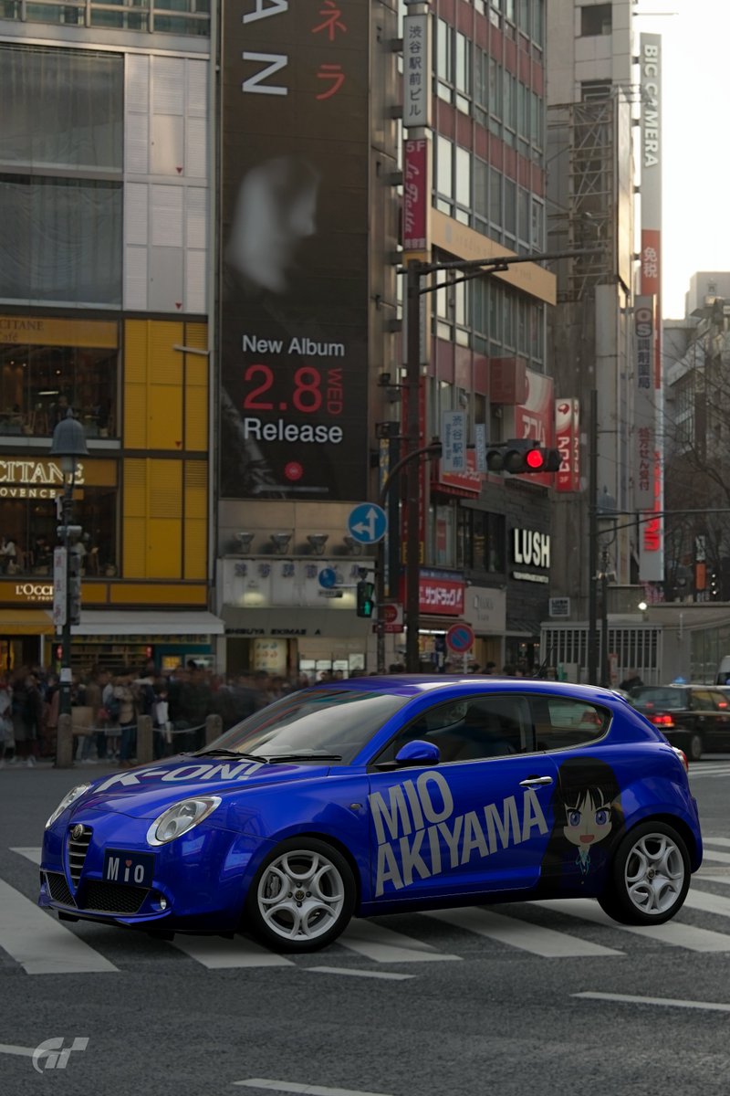 グランツーリスモSPORTS 痛車「けいおん!」秋山澪車種:アルファロメオ ミト東京 渋谷交差点#グランツーリスモSPO グランツーリスモSPORTS 痛車「けいおん!」秋山澪車種:アルファロメオ ミト東京 渋谷交差点#グランツーリスモSPO