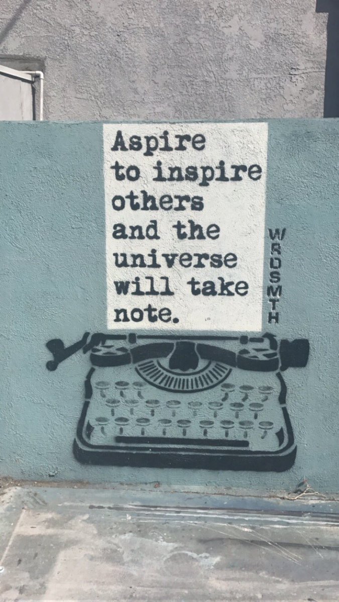 Aspire to inspire others and the universe will take note...! @WRDSMTH https://t.co/hhD6KNO0Ix