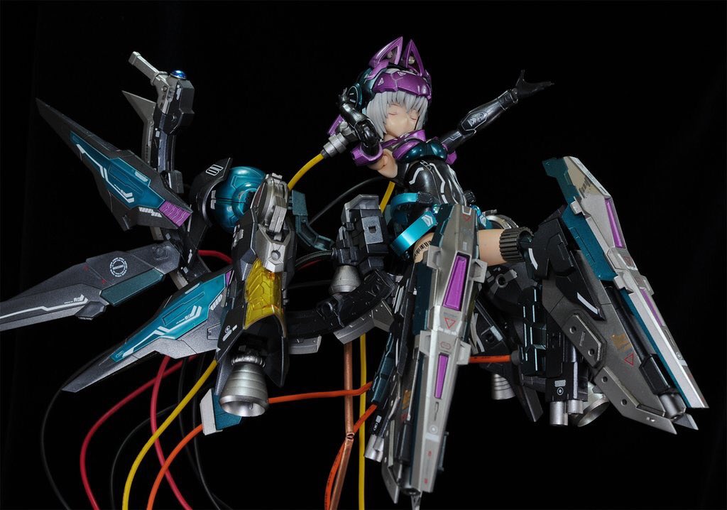 #マイFAガールフレームアームズ・ガール「イブ」「電子の海に沈みゆく儚き乙女」他には無いカラーリングとパーツ構成で作って #マイFAガールフレームアームズ・ガール「イブ」「電子の海に沈みゆく儚き乙女」他には無いカラーリングとパーツ構成で作って