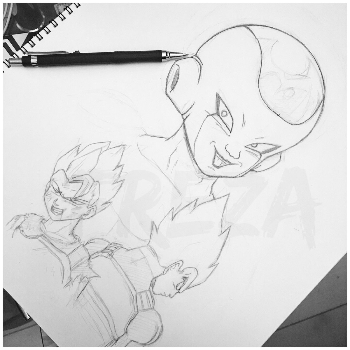落書きの続き!やっぱ、サイヤ人を描くには慣れてないよね(笑)ベジータはいい感じだと思うけど(*'▽'*) ベジータをもっ 落書きの続き!やっぱ、サイヤ人を描くには慣れてないよね(笑)ベジータはいい感じだと思うけど(*'▽'*) ベジータをもっ