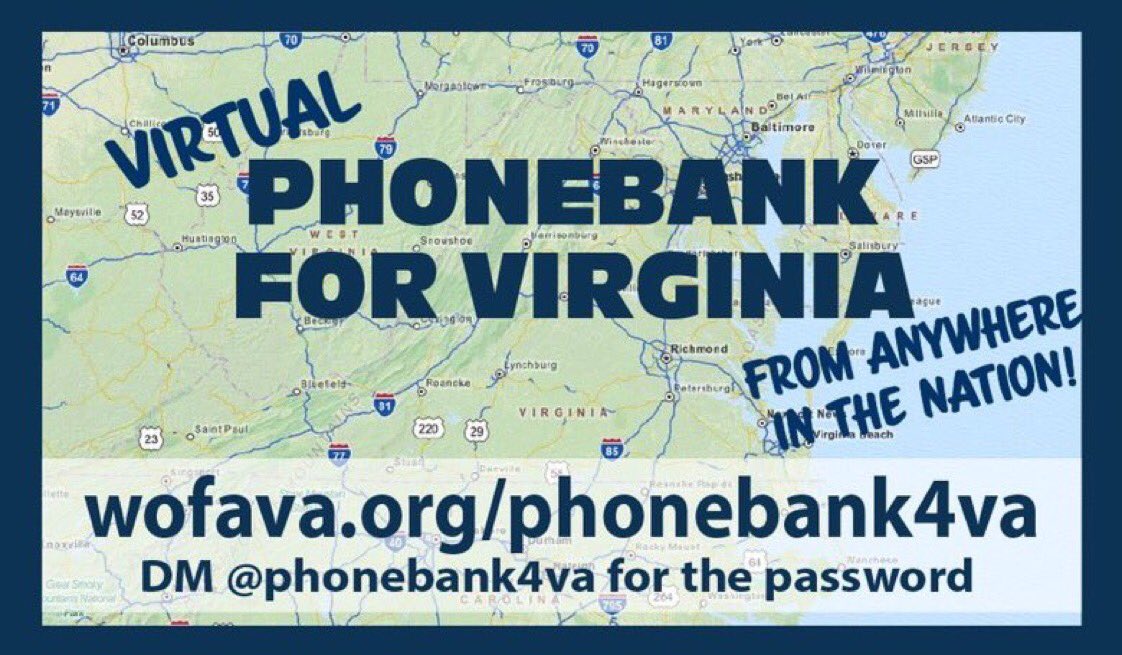 Help keep VA blue by phone banking from ANYWHERE in the country. https://t.co/og1r1tieZx