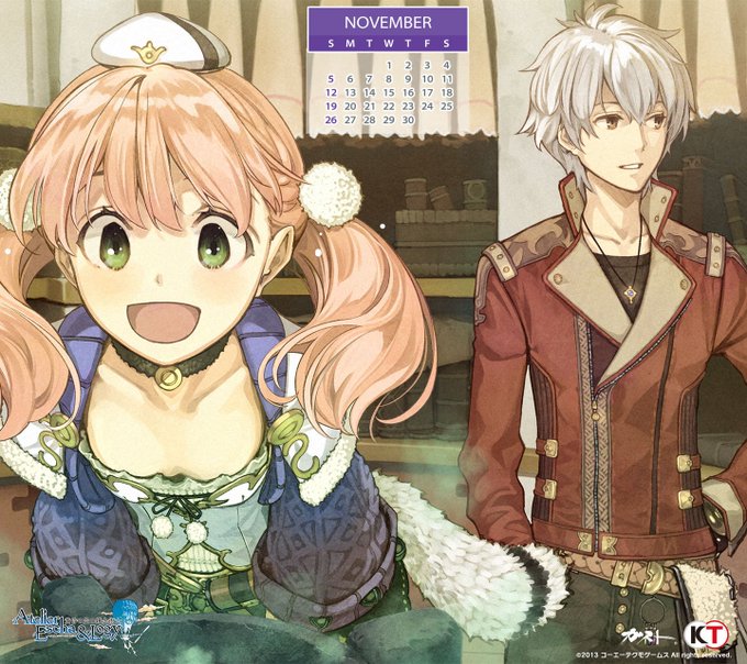 「アトリエ」20周年サイトで11月の壁紙カレンダーを配信中です♪11月は『エスカ&ロジーのアトリエ』!ダウンロー 「アトリエ」20周年サイトで11月の壁紙カレンダーを配信中です♪11月は『エスカ&ロジーのアトリエ』!ダウンロー