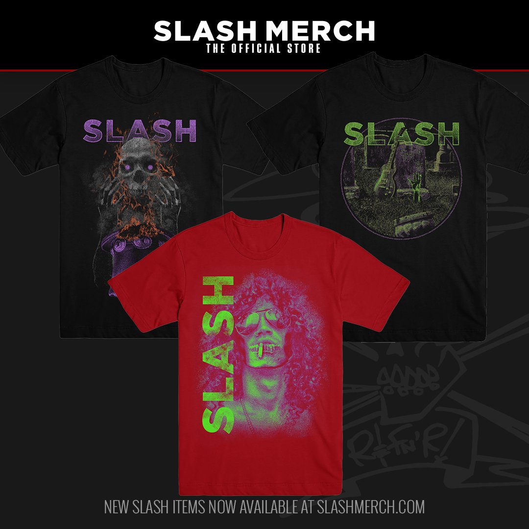 New Slash Halloween merch available now at https://t.co/aKCRLBOfo4 #slashnews https://t.co/rtPyRsmije