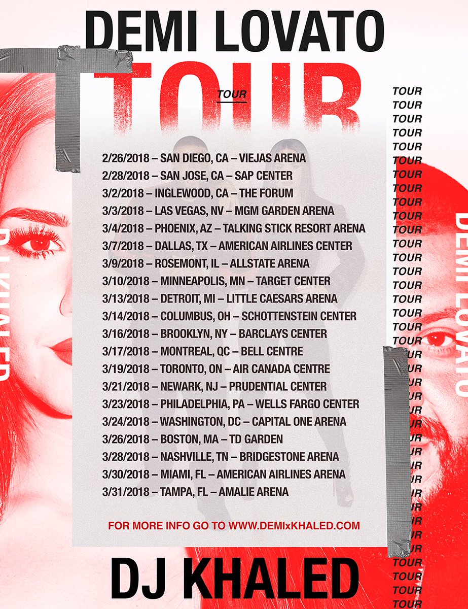 Andddd the #VerifiedFan pre-sale starts now East Coast ❤️ Use your codes at https://t.co/fxw7rnuabH! #demixkhaled https://t.co/nFQvYKvOjS
