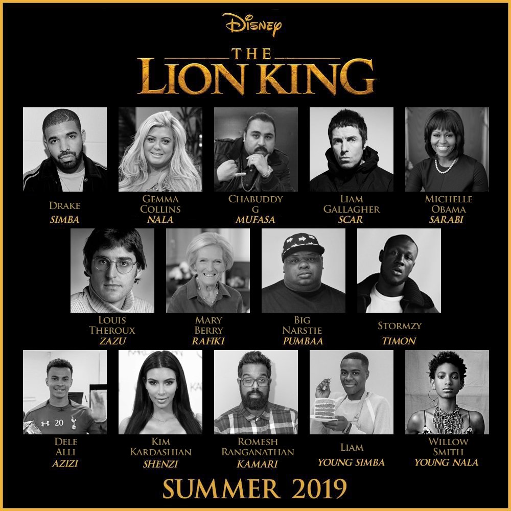 RT @bbcthree: Our alternative #LionKing cast looks great. https://t.co/uYgq0uweQZ