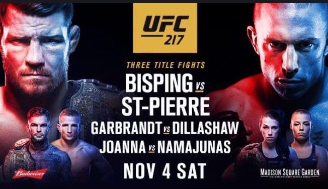 Cannot wait to go to this!!! #UFC217 see you at the Garden!!! https://t.co/6gXHciuB6F