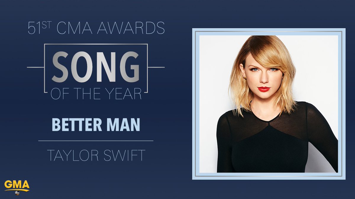 RT @GMA: CMA Awards Song of the Year: 