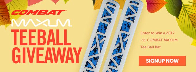 COMBAT MAXUM Tee Ball Baseball Bat Contest COMBAT MAXUM Tee Ball Baseball Bat Contest