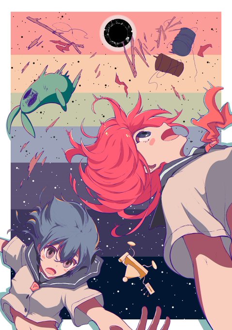 フリフラの放送もう一年経ちそうなのかよ...#無言で過去絵をあげる見た人もやる #フリップフラッパーズ フリフラの放送もう一年経ちそうなのかよ...#無言で過去絵をあげる見た人もやる #フリップフラッパーズ