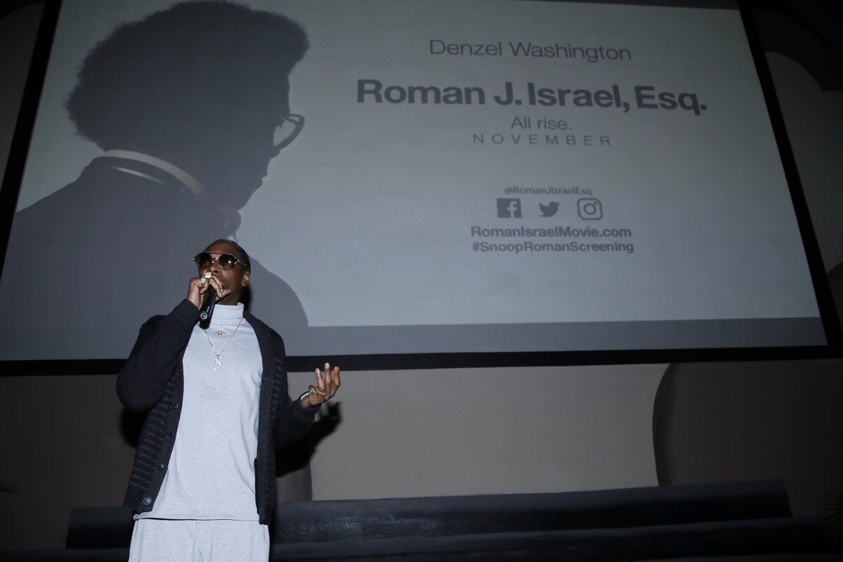 about last night . @RomanJIsraelEsq #snoopromanscreening https://t.co/JwfmusvGQI