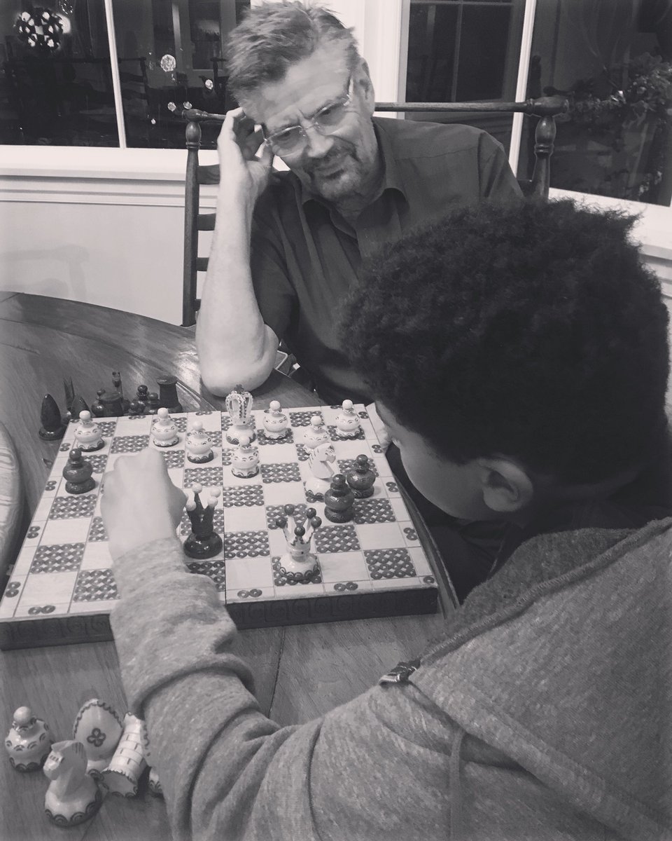 I loved playing Chess with my dad growing up .... now he plays with my son ???? https://t.co/udR7jt9ZwO