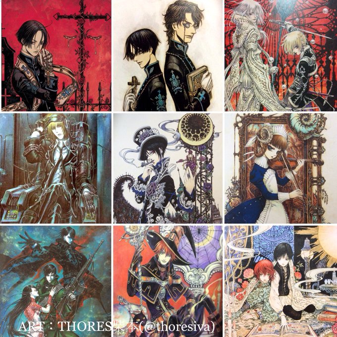 2012年角川書店刊行『THORES柴本画集 IL TAPPETO ROSSO(イルタッペートロッソ)』収録は投稿作品、 2012年角川書店刊行『THORES柴本画集 IL TAPPETO ROSSO(イルタッペートロッソ)』収録は投稿作品、