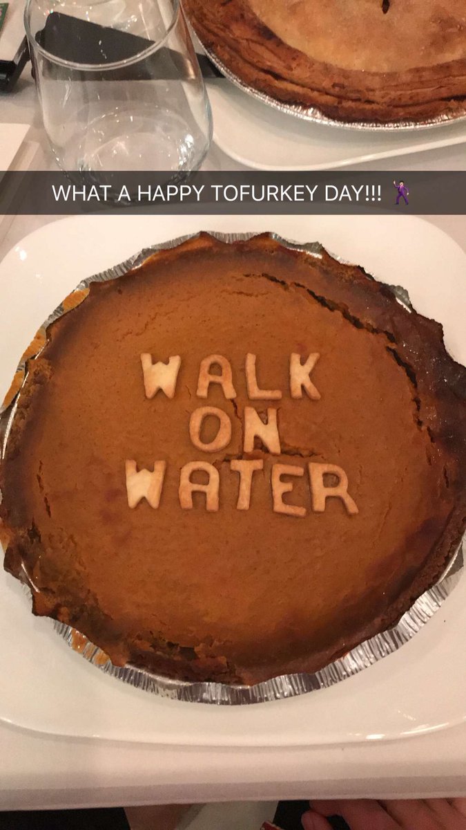 Happy Tofurkey Day!! ???????????????? #WalkOnWater https://t.co/wtyw02MND1