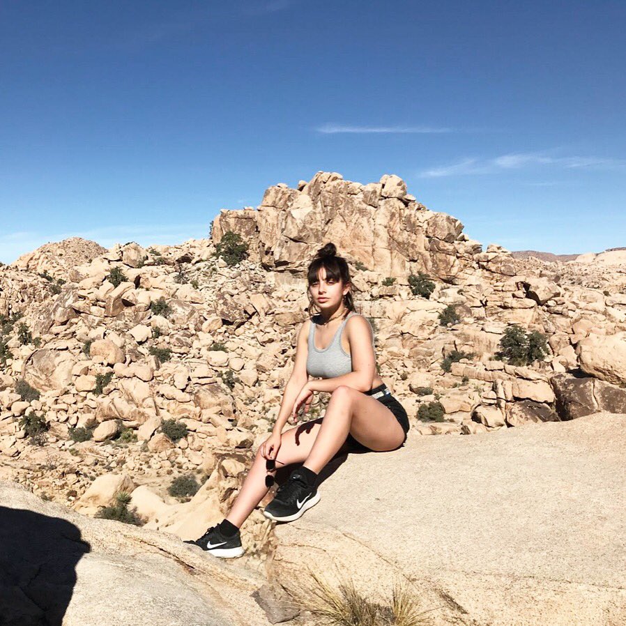 here's some pictures of me posing on a rock with my new haircut.. enjoy ???? https://t.co/4lXJQglJ3S