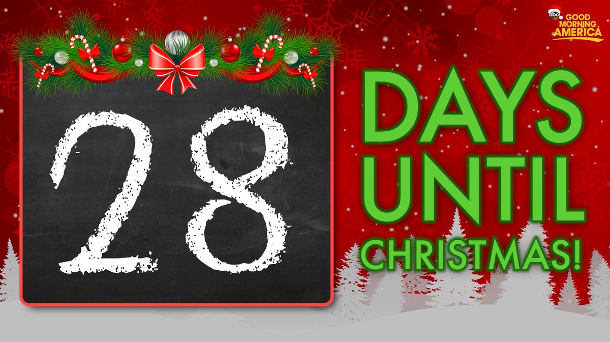 28 days until christmas! 🎅 🎄