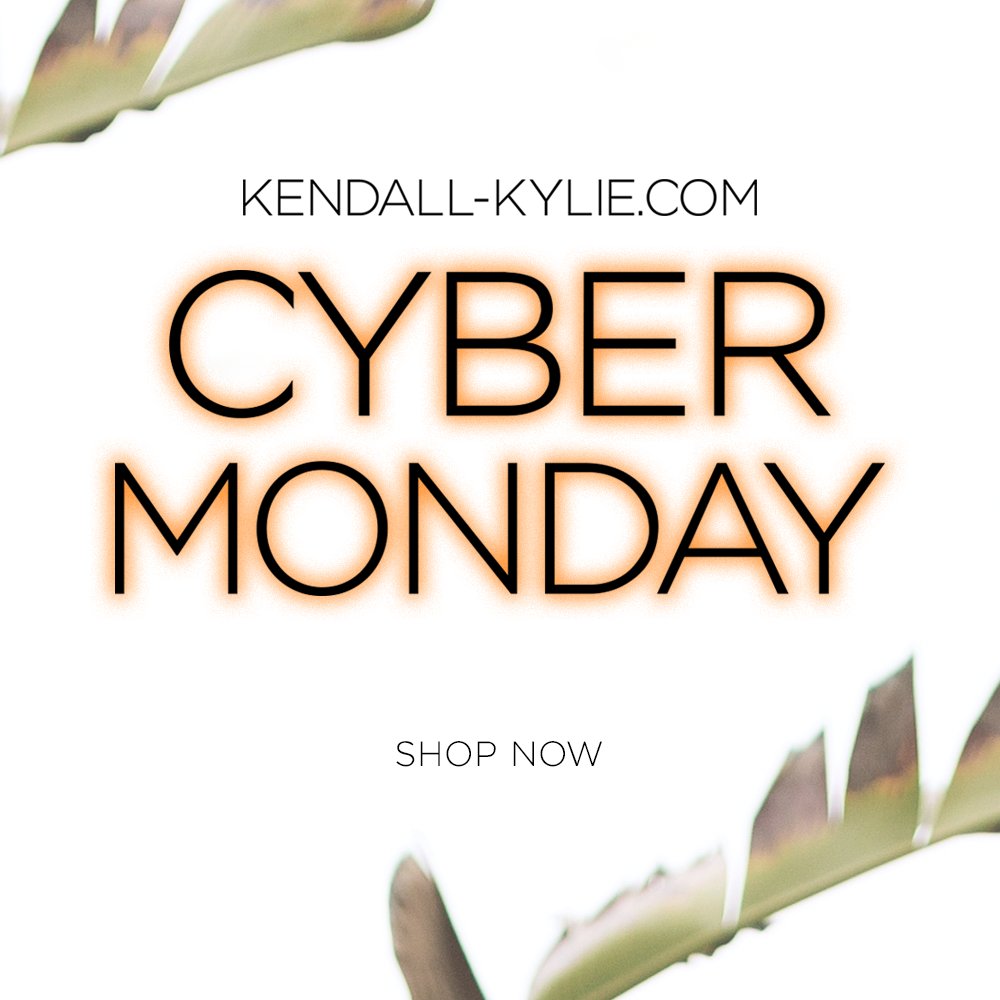 Shop the #CyberMonday sale at https://t.co/uH0qthUmCA @KendallandKylie https://t.co/DmubGBJ0d6