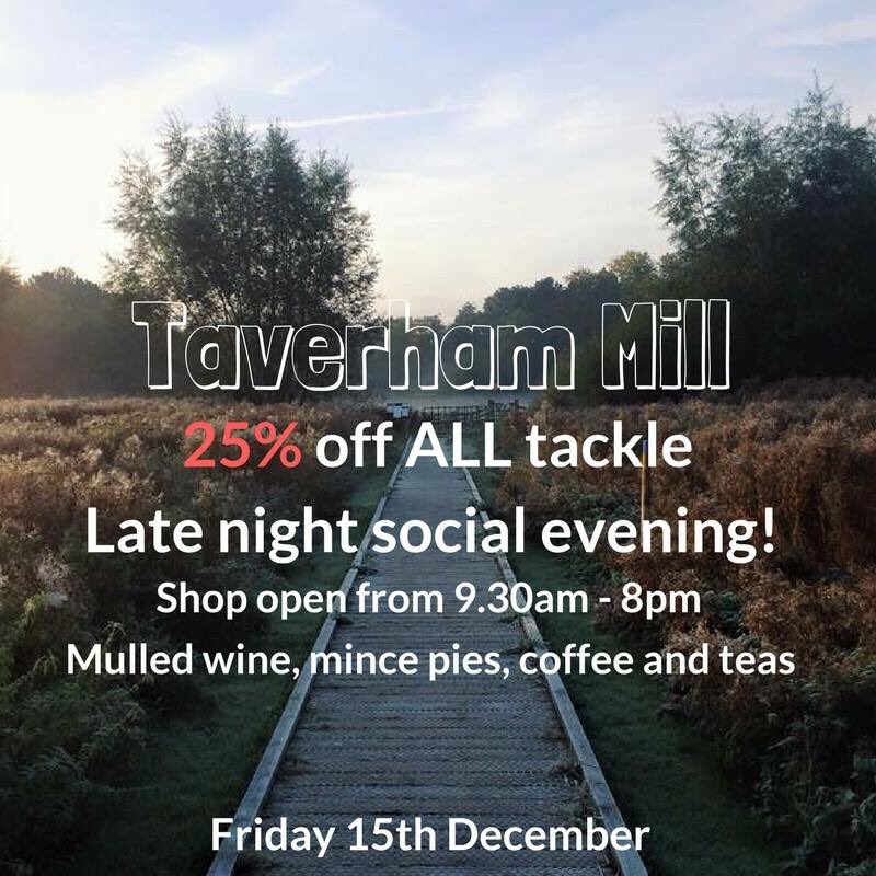 Late night shop opening on Friday 15th December - 25% off ALL Tackle!! #carpfishing https://t.co/Tcq