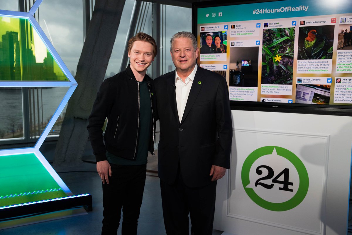 Always great to have the one and only @CalumWorthy in the building for #24HoursofReality!  