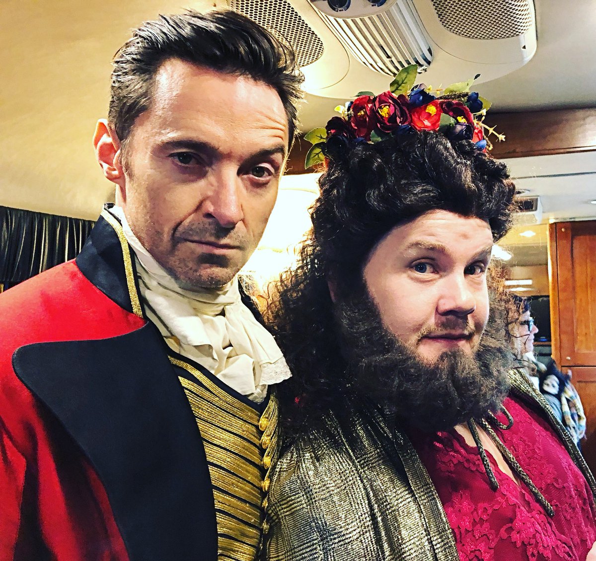 I just can’t!!!! The #beardedlady as played by @JKCorden . @GreatestShowman https://t.co/KoSU3yeCNi