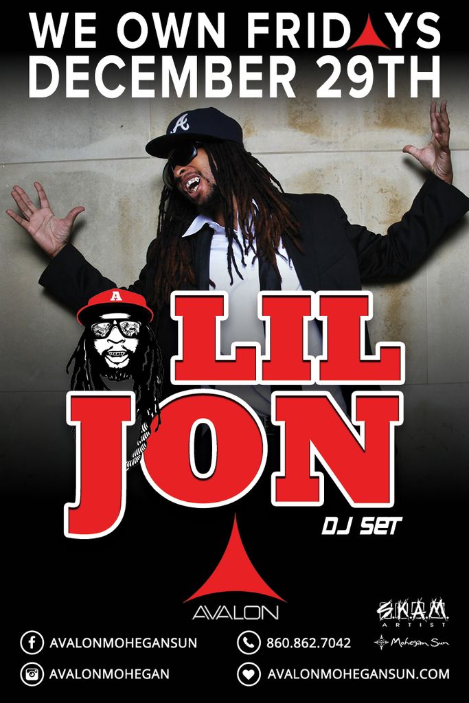 RT @AvalonMohegan: THIS FRIDAY - A special guest DJ set by @LILJON! Call 860-862-7042 for VIP reservations. https://t.co/PKbzRaok9H