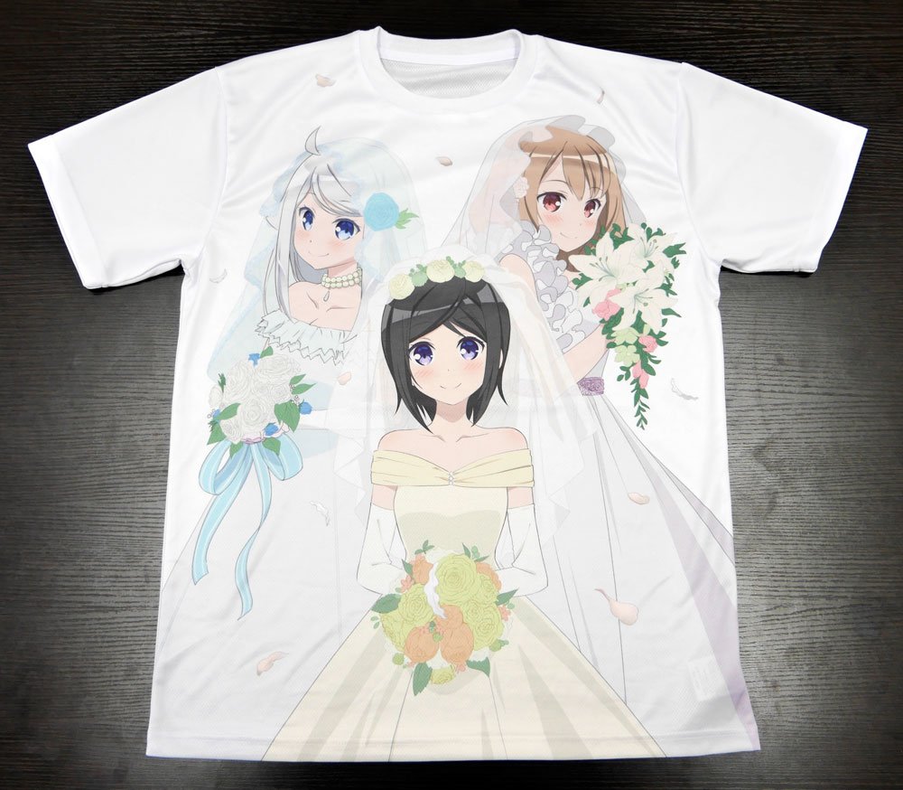 『妹さえいればいい』より三点目!!こちらは「Tシャツ ~魅惑のウェディング~」になります!那由多、京、千尋たち三人の、思 『妹さえいればいい』より三点目!!こちらは「Tシャツ ~魅惑のウェディング~」になります!那由多、京、千尋たち三人の、思