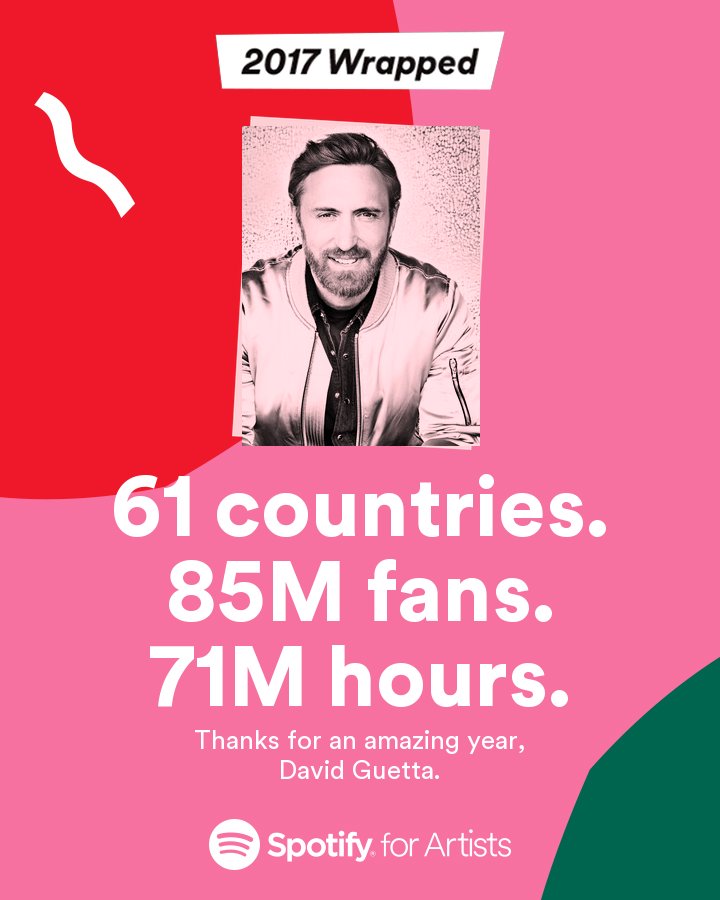 85M fans - 71M hours !!! ????????
Looking forward to 2018. A lot of new tracks are coming ;)
Stay tuned guys 
#2017Wrapped https://t.co/sFDcLoFluQ