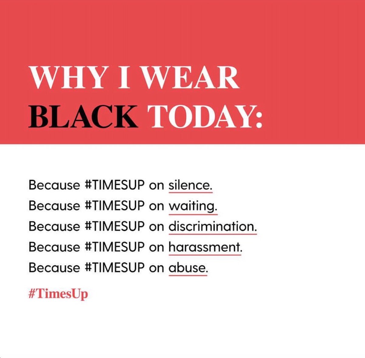 #TIMESUP #WHYWEWEARBLACK #GoldenGlobes https://t.co/BFKQOBVamY https://t.co/YFHoQ61r80