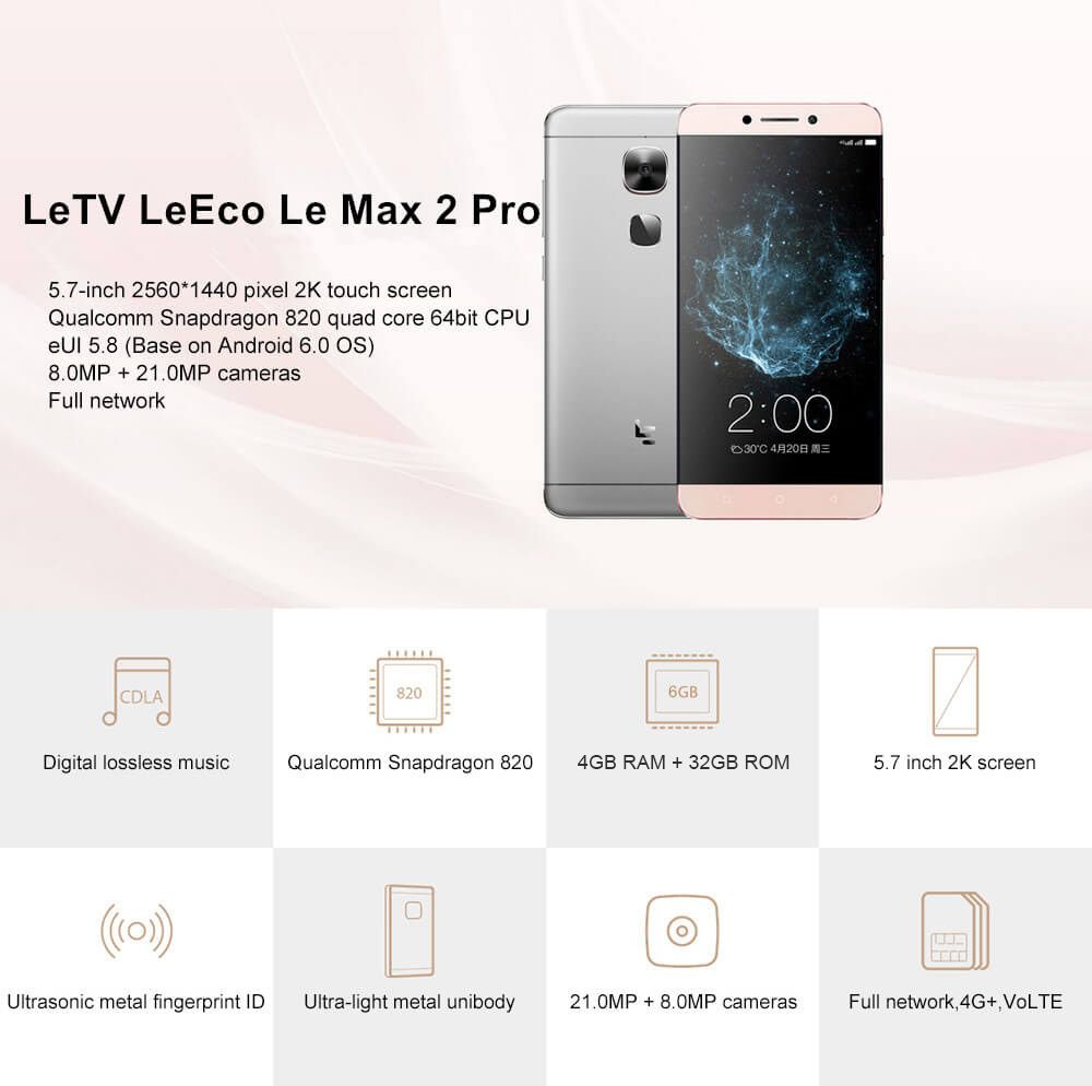 Only $150.99 for LeTV LeEco Le Max 2 X820 4GB 32GB! https://t.co/7DWWa1OmUQ...