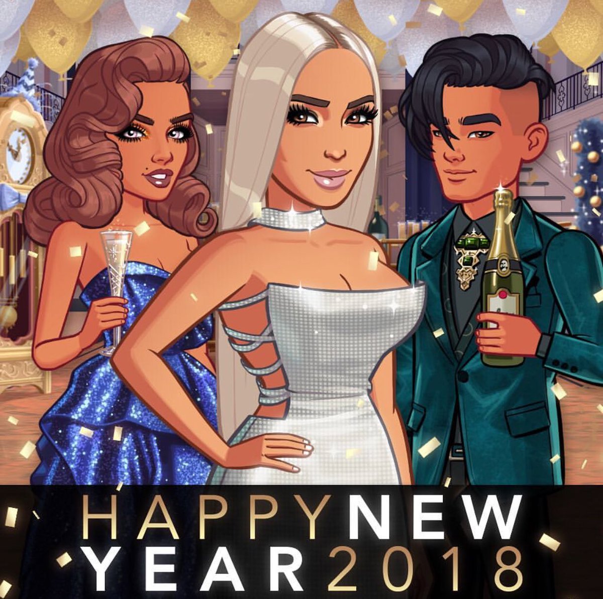 Happy New from the Kim Kardashian Hollywood Game @KKHOfficial https://t.co/bofygkTl1V