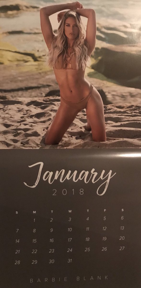 RT @GorgeoussK2Diva: @TheBarbieBlank’s 2018 calendar up on my wall! ???? https://t.co/2bgMGQuxEZ