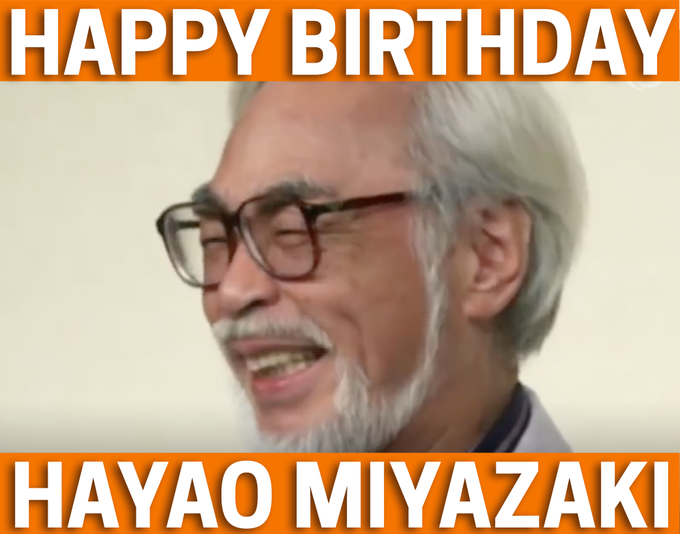 Hayao Miyazaki’s Birthday Celebration | HappyBday.to