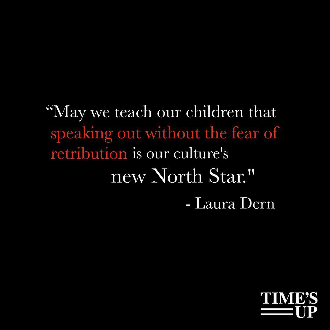 Proud of my friends. #NewNorthStar @LauraDern ???? #TIMESUP https://t.co/TknrOi4Ea3