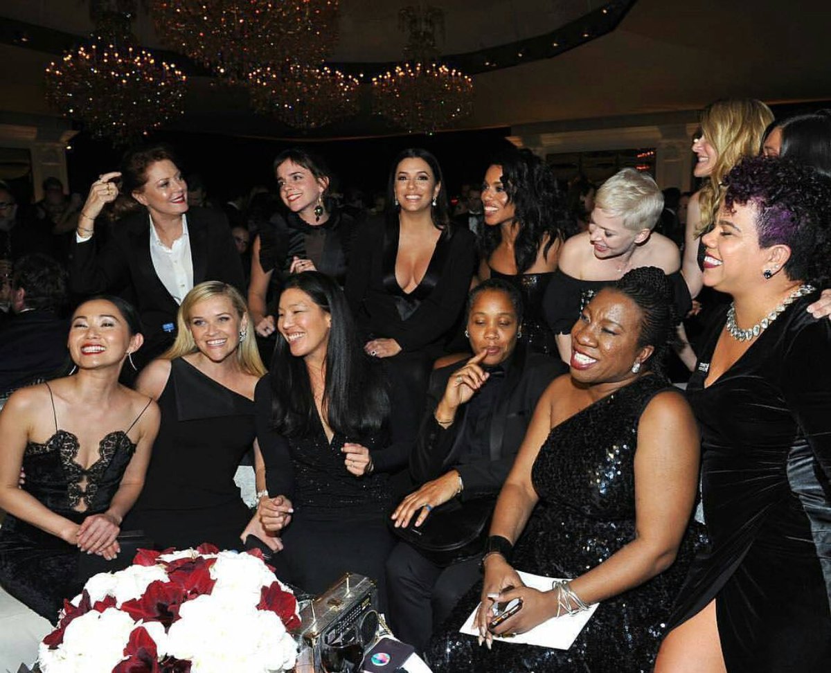 Actresses and Activists ❤❤❤
#TIMESUP #WhyWeWearBlack #GoldenGlobes2018 https://t.co/8MPQCIzHIB