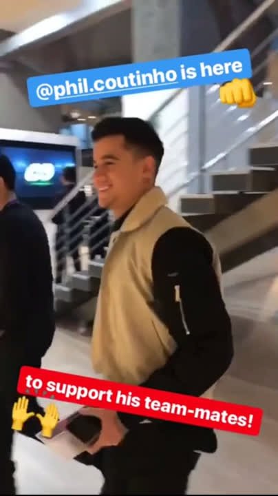 RT @FCBarcelona: ???? Look who's here to cheer on Barça! ????
@Phil_Coutinho ????
???????? #CopaBarça https://t.co/em2bOgPar4