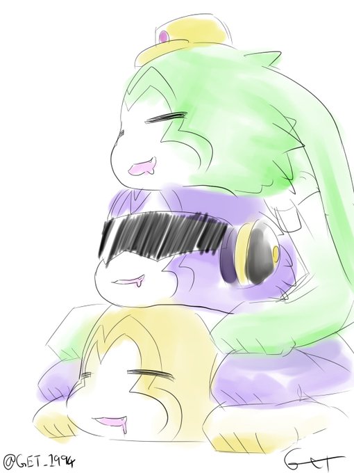 今日の落描き。他人の空似トリオを重ねてみた😁😁😁#アプモン #アプモン部 今日の落描き。他人の空似トリオを重ねてみた😁😁😁#アプモン #アプモン部